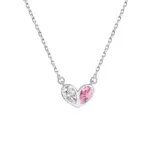 Cherished Affection Dual-Tone Heart Pendant