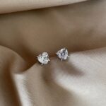 Heart of Radiance Zircon Stud Earrings - Image 3
