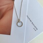 Eternal Twist Zircon Halo Pendant Necklace - Image 3