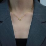 Golden Radiance Circle Pendant Necklace - Image 8