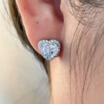 Sparkling Heart Solitaire Earrings - Image 6