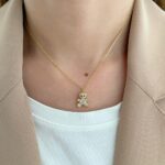 Golden Gleam Teddy Bear Pendant Necklace - Image 6