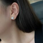 Luminous Radiance Halo Stud Earrings - Image 9