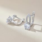 Elegant Solitaire Drop Earrings - Image 3