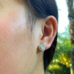 Sparkling Heart Solitaire Earrings - Image 4