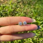 Luminous Radiance Halo Stud Earrings - Image 3