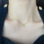 Golden Radiance Circle Pendant Necklace - Image 2