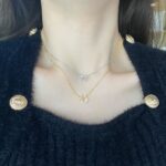 Golden Radiance Circle Pendant Necklace - Image 3