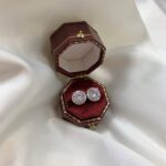 Luminous Halo Round-Cut Stud Earrings - Image 7