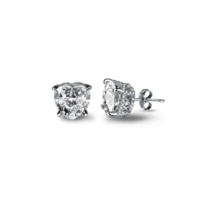 Heart of Radiance Zircon Stud Earrings