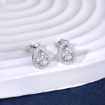 Elegant Pear Drop Stud Earrings - Image 2
