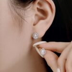 Elegant Pear Drop Stud Earrings - Image 4