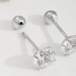 Classic Radiance Round-Cut Stud Earrings - Image 4