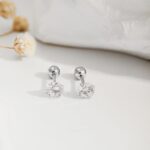 Classic Radiance Round-Cut Stud Earrings - Image 2