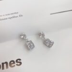 Elegant Halo Drop Earrings - Image 4