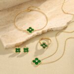 Emerald Enchantment Clover Necklace - Image 11
