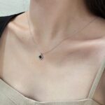 Black Clover Zircon Pendant Necklace - Image 5