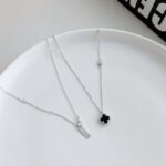 Midnight Blossom Pendant Necklace - Image 3