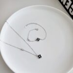 Midnight Blossom Pendant Necklace - Image 4