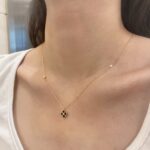 Midnight Clover Sparkle Pendant - Image 2