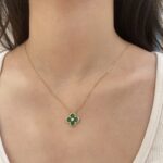 Emerald Enchantment Clover Necklace - Image 2