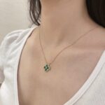 Emerald Enchantment Clover Necklace - Image 3