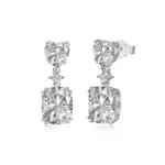 Elegant Halo Drop Earrings