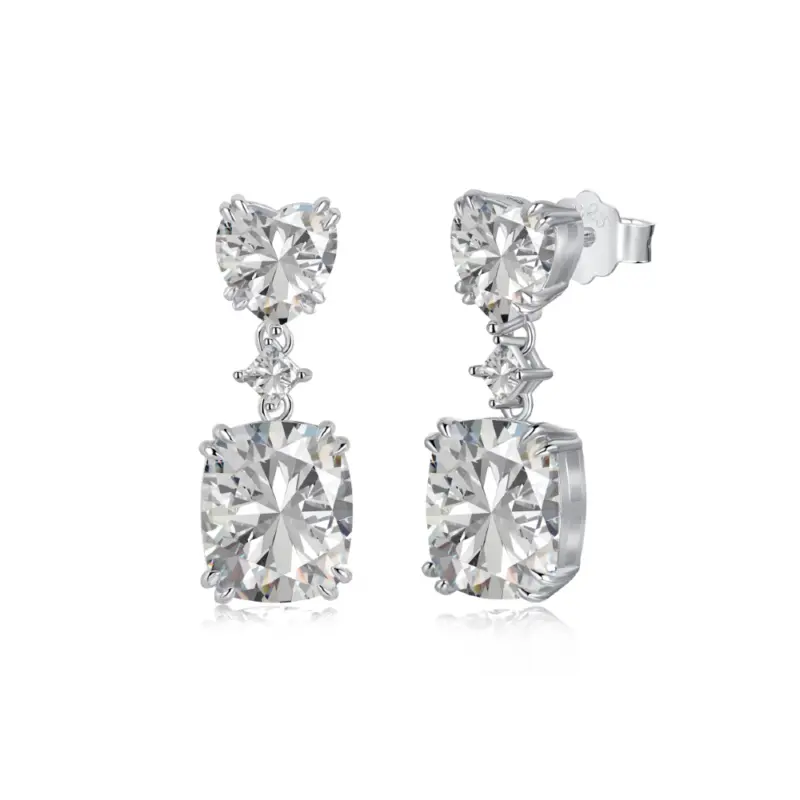 Elegant Halo Drop Earrings