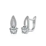 Elegant Solitaire Drop Earrings