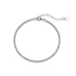 Elegant Infinity Silver Bracelet"