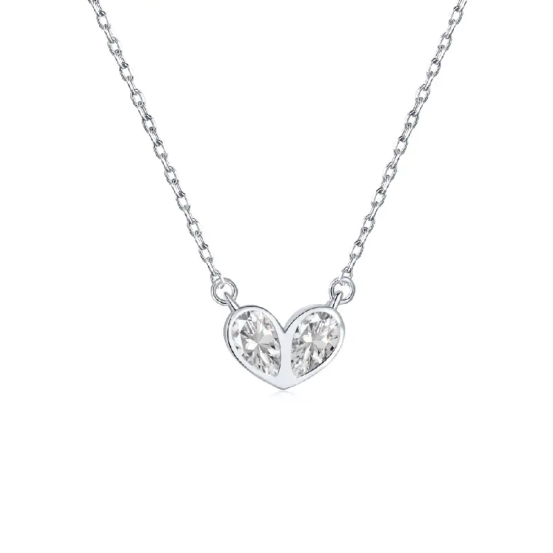 Luminous Embrace Silver Necklace