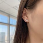 Enchanted Sparkle Heart Stud Earrings - Image 4