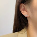 Enchanted Sparkle Heart Stud Earrings - Image 5