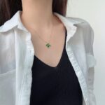 Emerald Enchantment Clover Necklace - Image 6