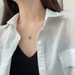 Emerald Enchantment Clover Necklace - Image 7