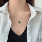 Emerald Enchantment Clover Necklace - Image 8