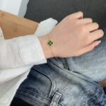 Lucky Clover Enamel Charm Bracelet - Image 8