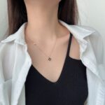 Midnight Clover Sparkle Pendant - Image 8