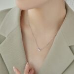 Luminous Embrace Silver Necklace - Image 4