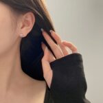 Sweetheart Pink Crystal Heart Stud Earrings - Image 9