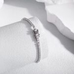 Elegant Radiance Silver Tennis Bracelet - Image 4