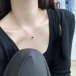 Black Clover Zircon Pendant Necklace - Image 7