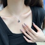 Black Clover Zircon Pendant Necklace - Image 3