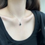Black Clover Zircon Pendant Necklace - Image 2