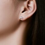 Regal Sparkle Crown Stud Earrings - Image 3