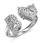Initial B Heart Ring - 925 Sterling Silver - Image 3