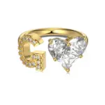 Initial G Heart Ring - 925 Sterling Silver - Image 2