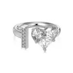 Initial I Heart Ring