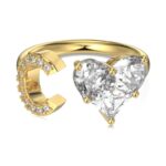 Initial C Heart Ring
