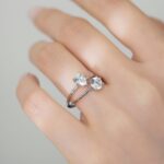 Double Solitaire 925 Sterling Silver Ring Set - Image 10